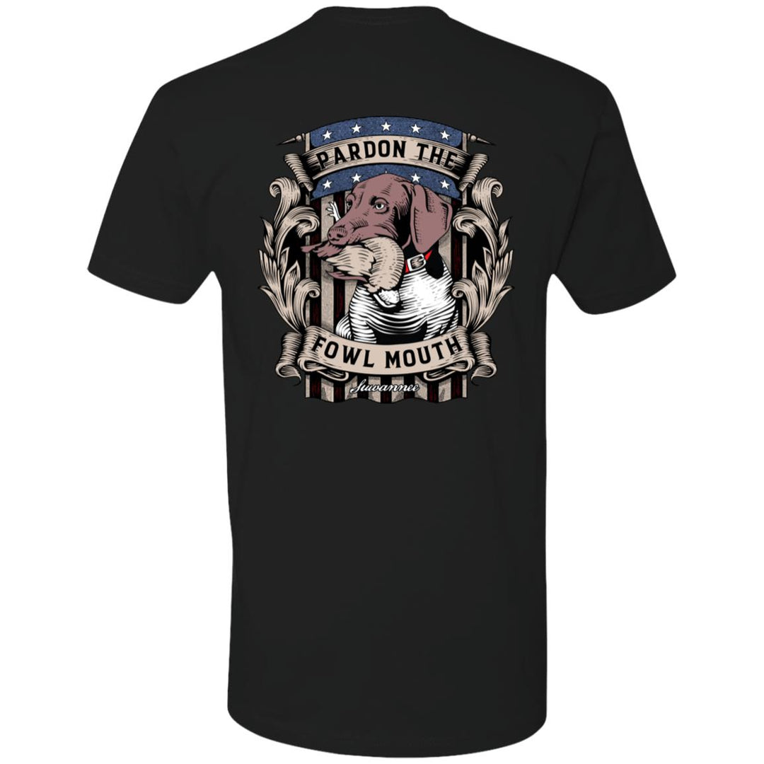 Pardon The Fowl Mouth™ Quail :: Mens SS Tshirt :: Fowl Language™